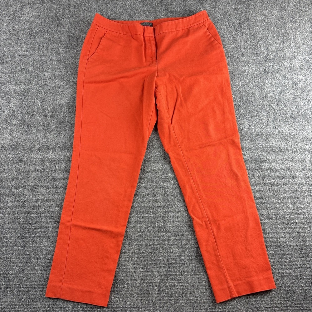 Vince Camuto Tailored Ankle Trousers Orange Red Straight Leg - Women's Size 10